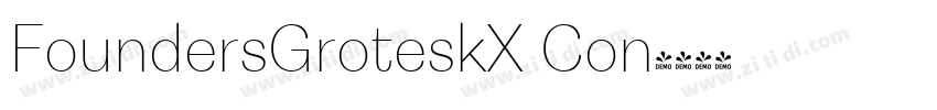FoundersGroteskX Con字体转换